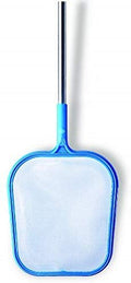 SWIMLINE HYDROTOOLS Pool Pole Accessories Leaf Skimmer Net | Integrated Pool Pole & Pool Net | Wide Pool Skimmer Net | 4FT Integrated Aluminum Telepol